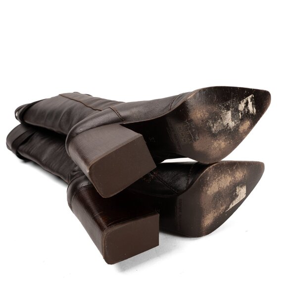 Veronique Branquinho Tall Leather Boots - Brown size 37 - Picture 10 of 12